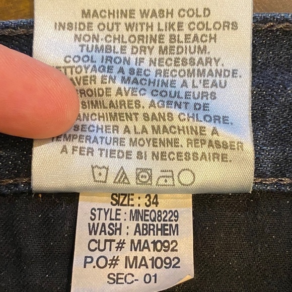 Joe’s Jeans 34x32.5 Classic Fit In Abrhem Blue Wash Mens Distressed 100% Cotton - Picture 9 of 11